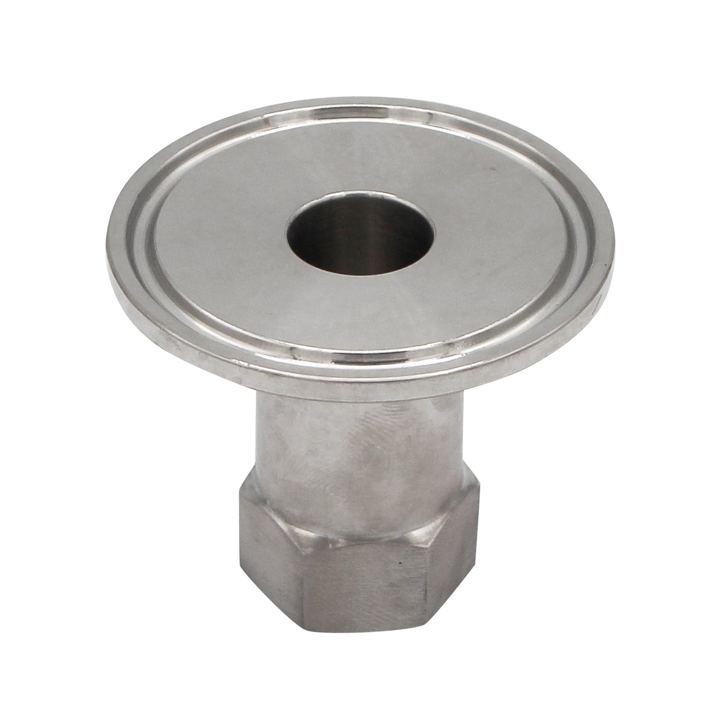 1.5" Tri Clamp X 1/4" Female NPT Adapter - Tri Clover Sanitary Stainless Steel Fitting