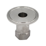 Stainless Steel Tri-Clover Fitting - 1.5" TC X 1/4" Female NPT