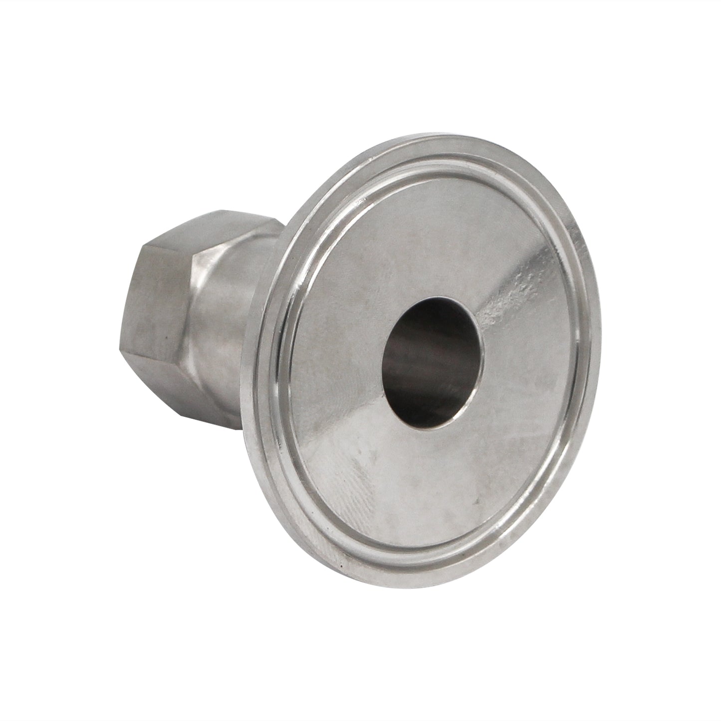 1.5" Tri Clamp X 1/4" Female NPT Adapter - Tri Clover Sanitary Stainless Steel Fitting