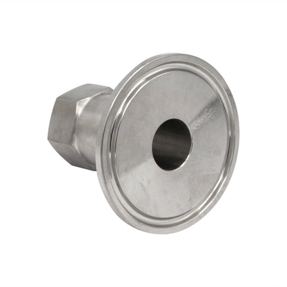 1.5" Tri Clamp X 1/4" Female NPT Adapter - Tri Clover Sanitary Stainless Steel Fitting