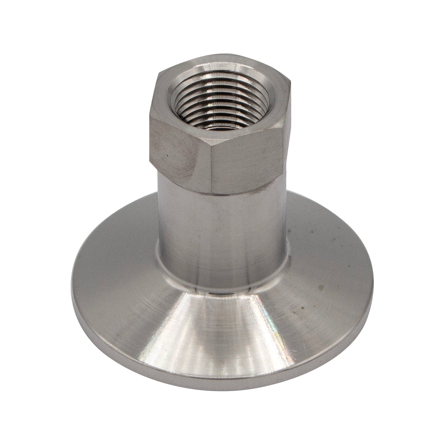 1.5" Tri Clamp X 3/8" Female NPT Adapter - Tri Clover Sanitary Stainless Steel Fitting