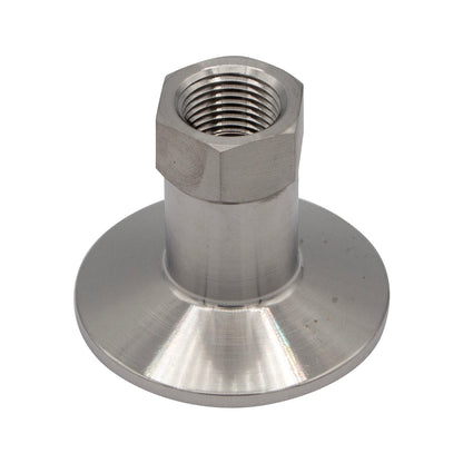 1.5" Tri Clamp X 3/8" Female NPT Adapter - Tri Clover Sanitary Stainless Steel Fitting
