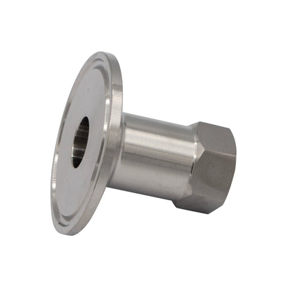 1.5" Tri Clamp X 3/8" Female NPT Adapter - Tri Clover Sanitary Stainless Steel Fitting