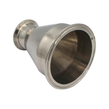 Kegland 4" X 2" Tri Clamp Concentric Reducer (Short) - Tri Clover Sanitary Stainless Steel Fitting