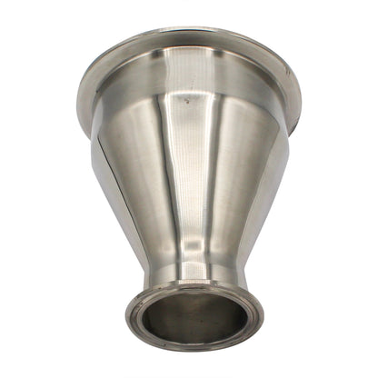 Kegland 4" X 2" Tri Clamp Concentric Reducer (Short) - Tri Clover Sanitary Stainless Steel Fitting