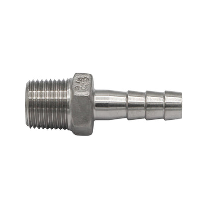 Stainless Steel Fitting - 3/8" Male NPT X 3/8" OD Barb