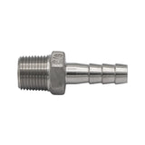 Stainless Steel Fitting - 3/8" Male NPT X 3/8" OD Barb
