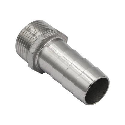 Stainless Steel Fitting - 1" Male NPT X 1" OD Barb -  Canuck Homebrew Supply, Canada