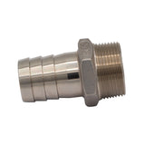 Stainless Steel Fitting - 1.25" Male NPT X 1.25" OD Barb