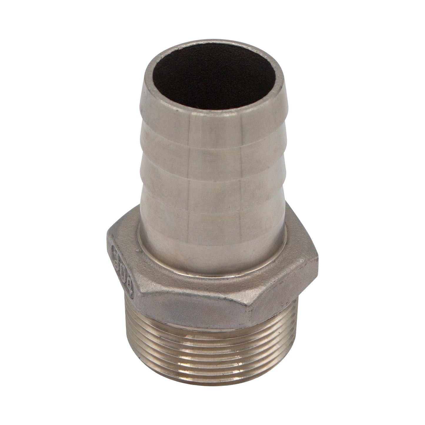 Stainless Steel Fitting - 1.25" Male NPT X 1.25" OD Barb
