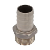 Stainless Steel Fitting - 1.25" Male NPT X 1.25" OD Barb