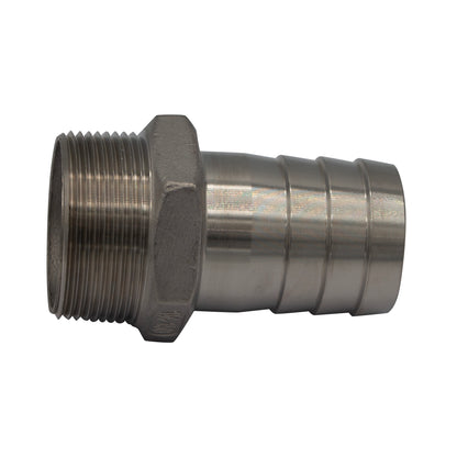Stainless Steel Fitting - 1.5" Male NPT X 1.5" OD Barb -  Canuck Homebrew Supply, Canada