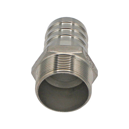 Stainless Steel Fitting - 1.5" Male NPT X 1.5" OD Barb -  Canuck Homebrew Supply, Canada