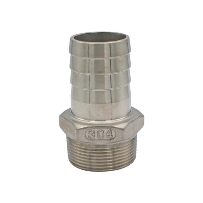 Stainless Steel Fitting - 1.5" Male NPT X 1.5" OD Barb -  Canuck Homebrew Supply, Canada