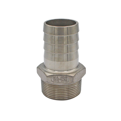 Stainless Steel Fitting - 1.5" Male NPT X 1.5" OD Barb -  Canuck Homebrew Supply, Canada