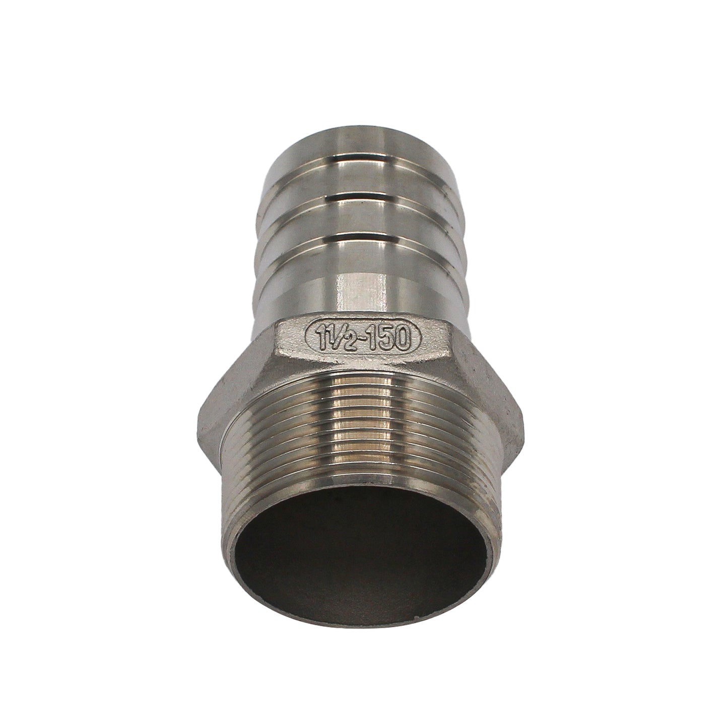 Stainless Steel Fitting - 1.5" Male NPT X 1.5" OD Barb -  Canuck Homebrew Supply, Canada