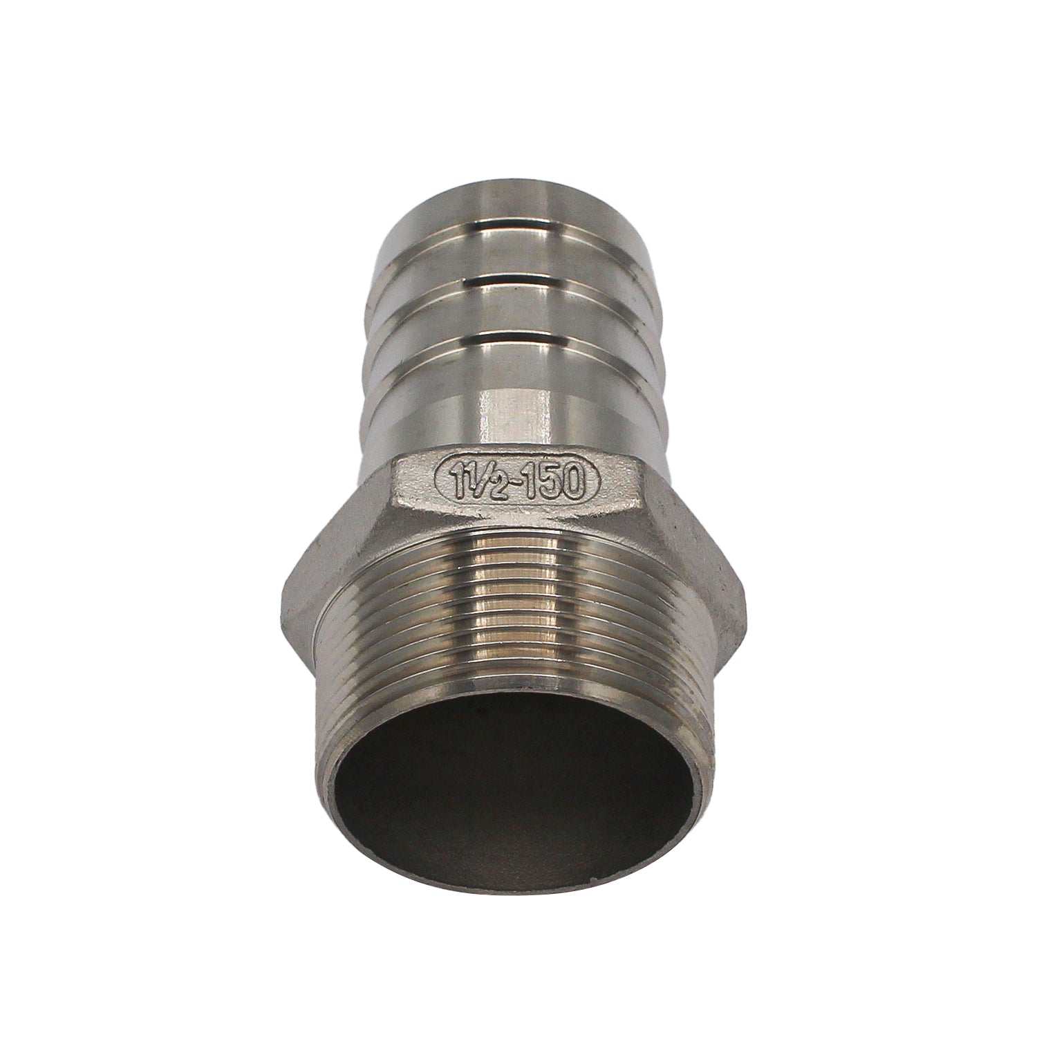 Stainless Steel Fitting - 1.5" Male NPT X 1.5" OD Barb -  Canuck Homebrew Supply, Canada