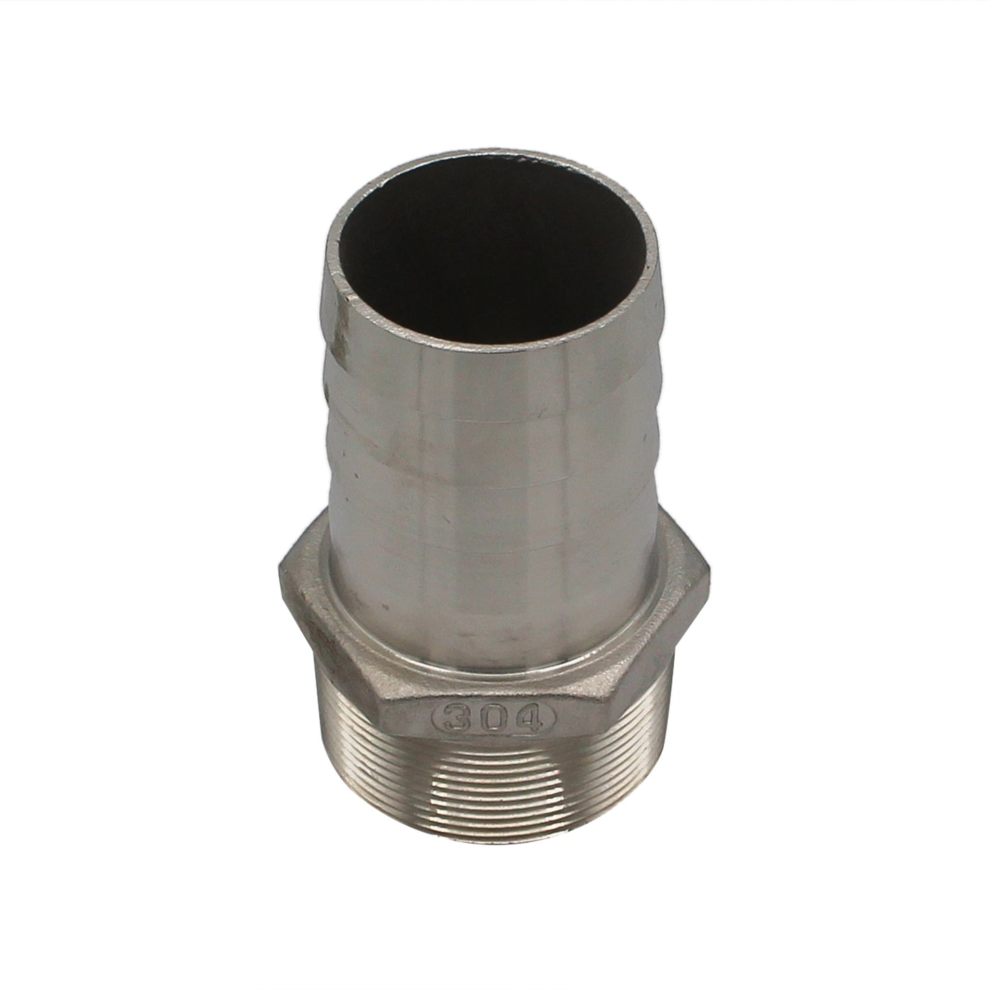 Stainless Steel Fitting - 2" Male NPT X 2" OD Barb