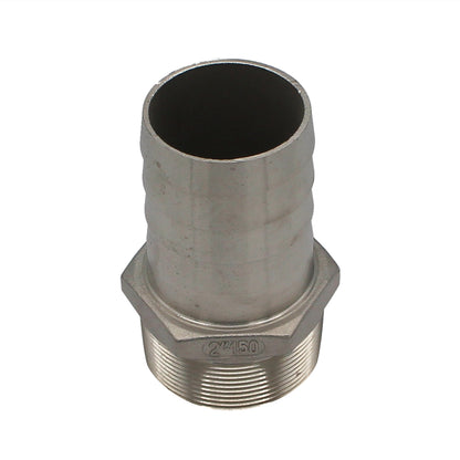 Stainless Steel Fitting - 2" Male NPT X 2" OD Barb