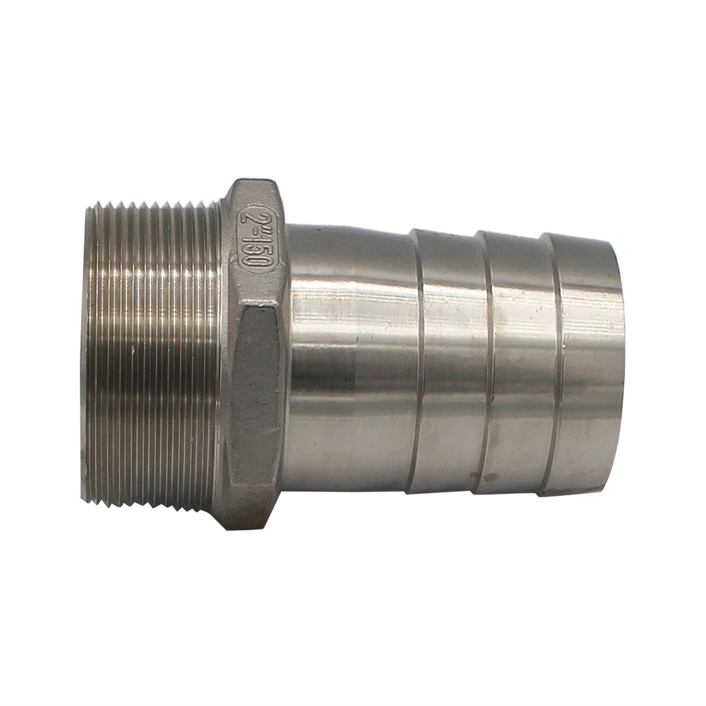 Stainless Steel Fitting - 2" Male NPT X 2" OD Barb