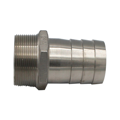 Stainless Steel Fitting - 2" Male NPT X 2" OD Barb