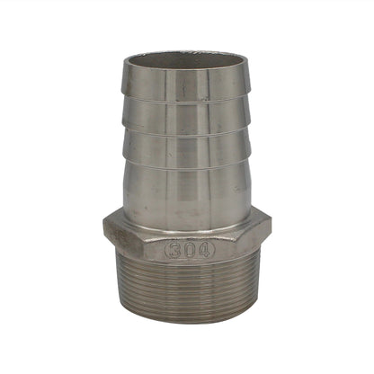 Stainless Steel Fitting - 2" Male NPT X 2" OD Barb