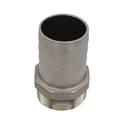 Stainless Steel Fitting - 2 1/2" Male NPT to 2 1/2" OD Barb
