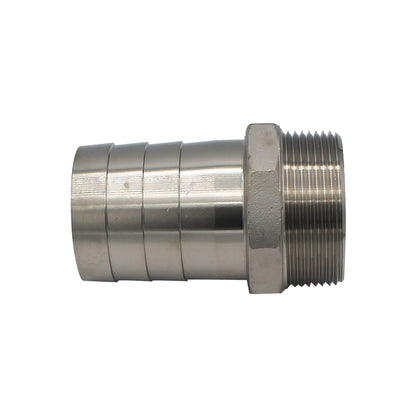 Stainless Steel Fitting - 2 1/2" Male NPT to 2 1/2" OD Barb