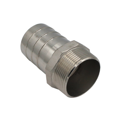 Stainless Steel Fitting - 2 1/2" Male NPT to 2 1/2" OD Barb
