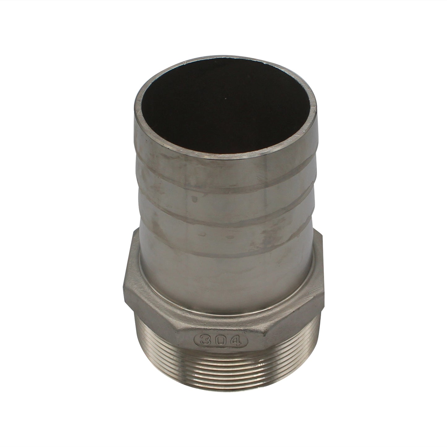 Stainless Steel Fitting - 3" Male NPT X 3" OD Barb