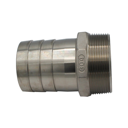 Stainless Steel Fitting - 3" Male NPT X 3" OD Barb