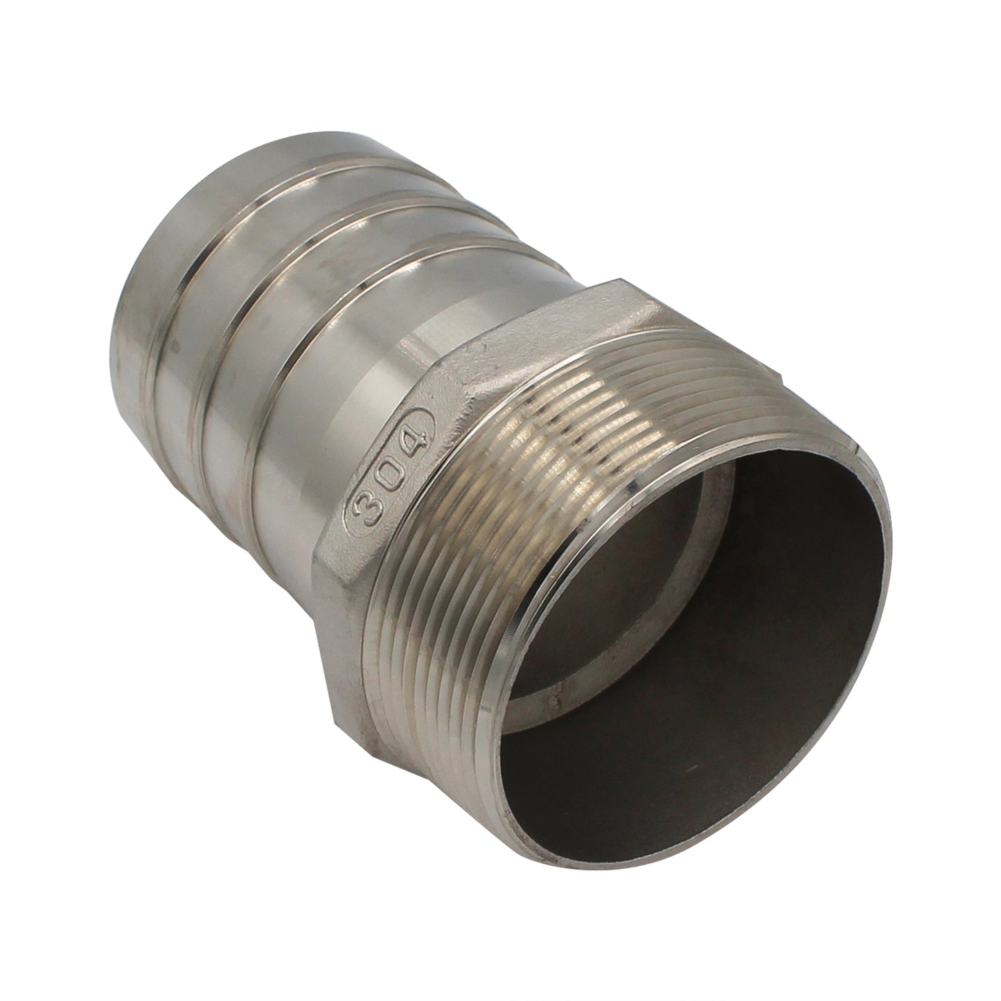 Stainless Steel Fitting - 3" Male NPT X 3" OD Barb