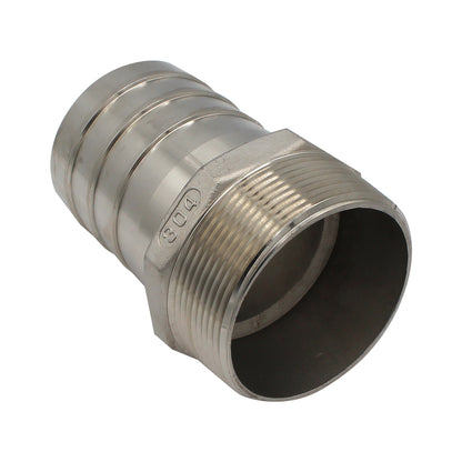 Stainless Steel Fitting - 3" Male NPT X 3" OD Barb