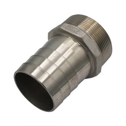 Stainless Steel Fitting - 3" Male NPT X 3" OD Barb
