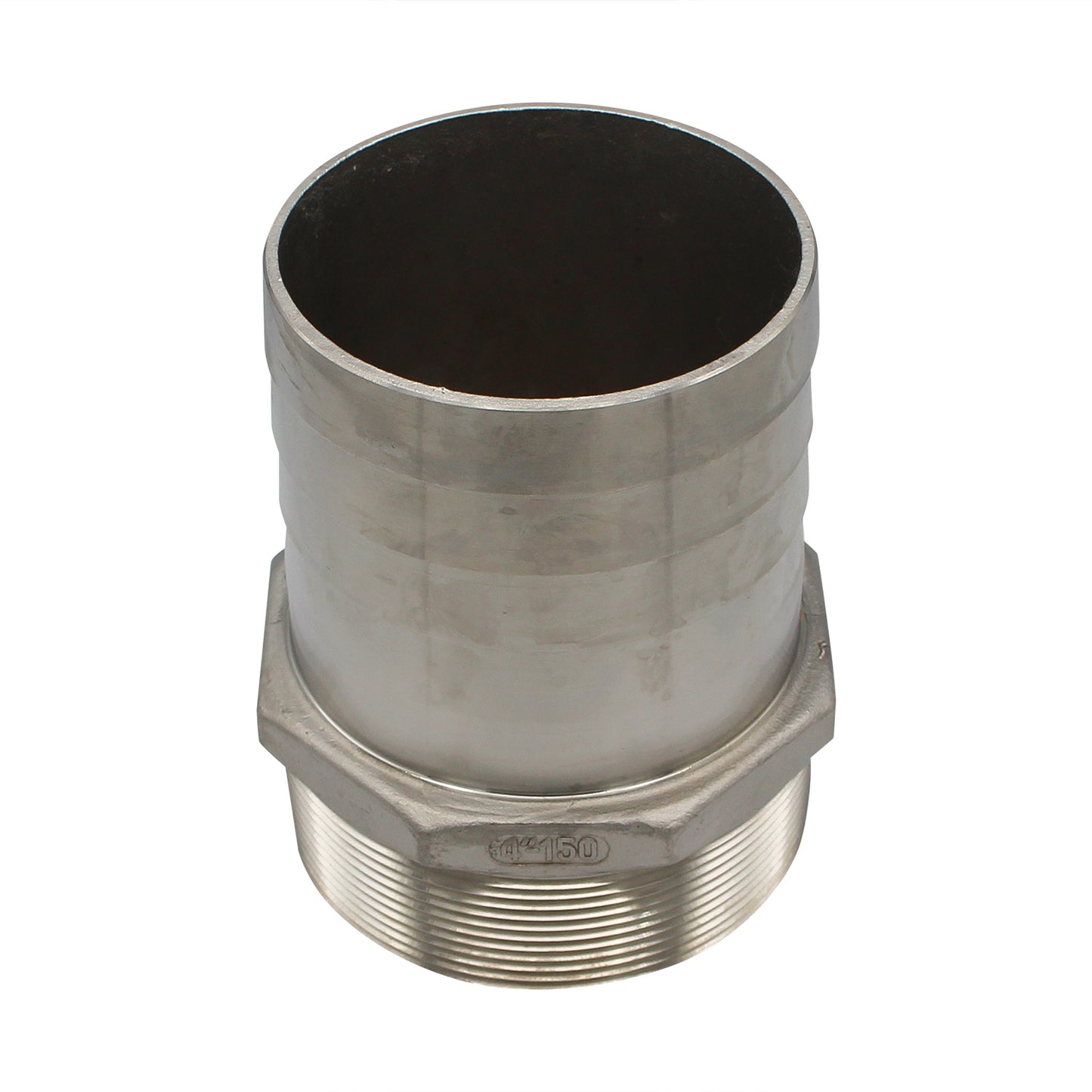 Stainless Steel Fitting - 4" Male NPT X 4" OD Barb