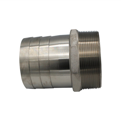 Stainless Steel Fitting - 4" Male NPT X 4" OD Barb