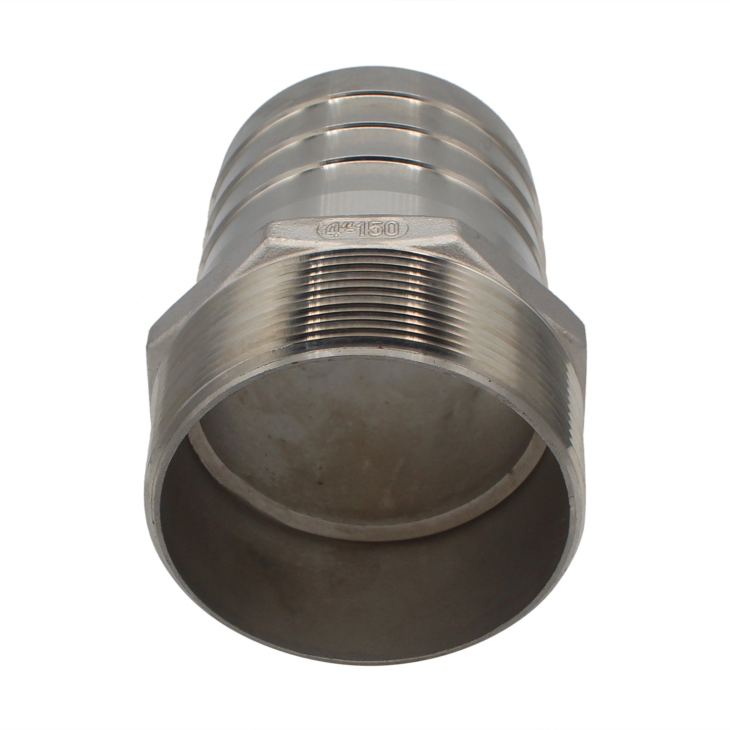Stainless Steel Fitting - 4" Male NPT X 4" OD Barb