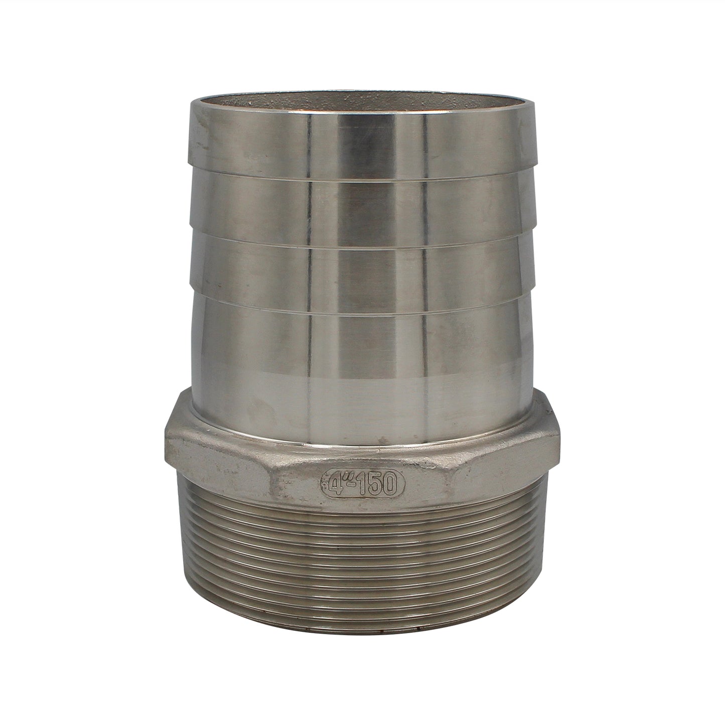Stainless Steel Fitting - 4" Male NPT X 4" OD Barb