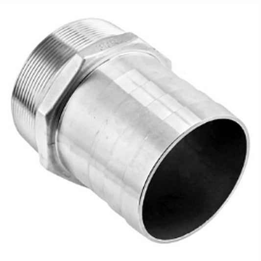 Stainless Steel Fitting - 4" Male NPT X 4" OD Barb
