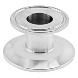 Stainless Steel Tri-Clover Concentric Cap Reducer - 2" TC X 1" TC