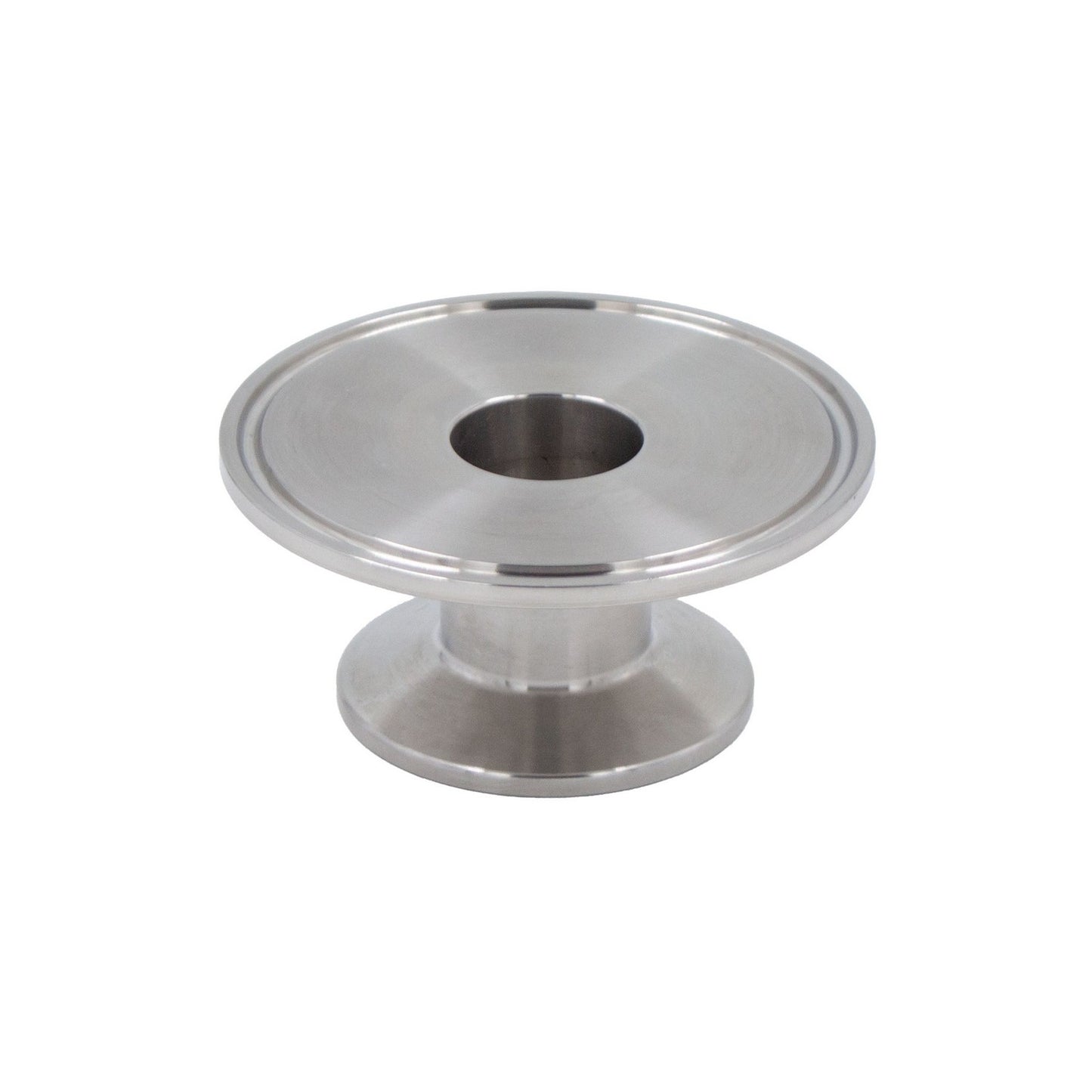 Stainless Steel Tri-Clover Cap Reducer - 2.5" TC X 1" TC