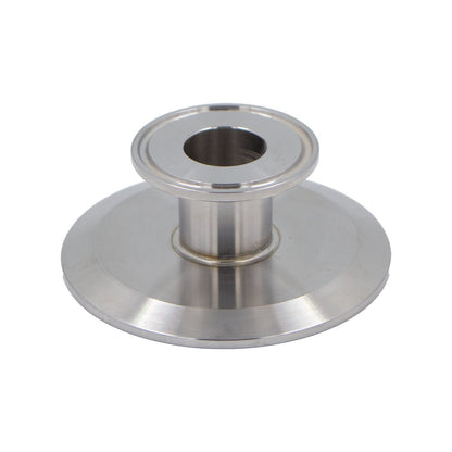 Stainless Steel Tri-Clover Cap Reducer - 3" TC X 1" TC