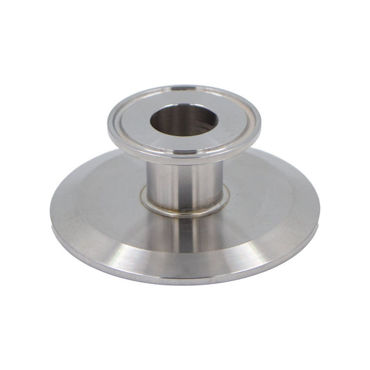 Stainless Steel Tri-Clover Cap Reducer - 3" TC X 1" TC