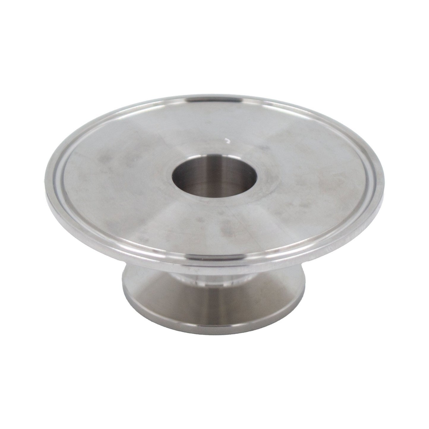 Stainless Steel Tri-Clover Cap Reducer - 3" TC X 1" TC