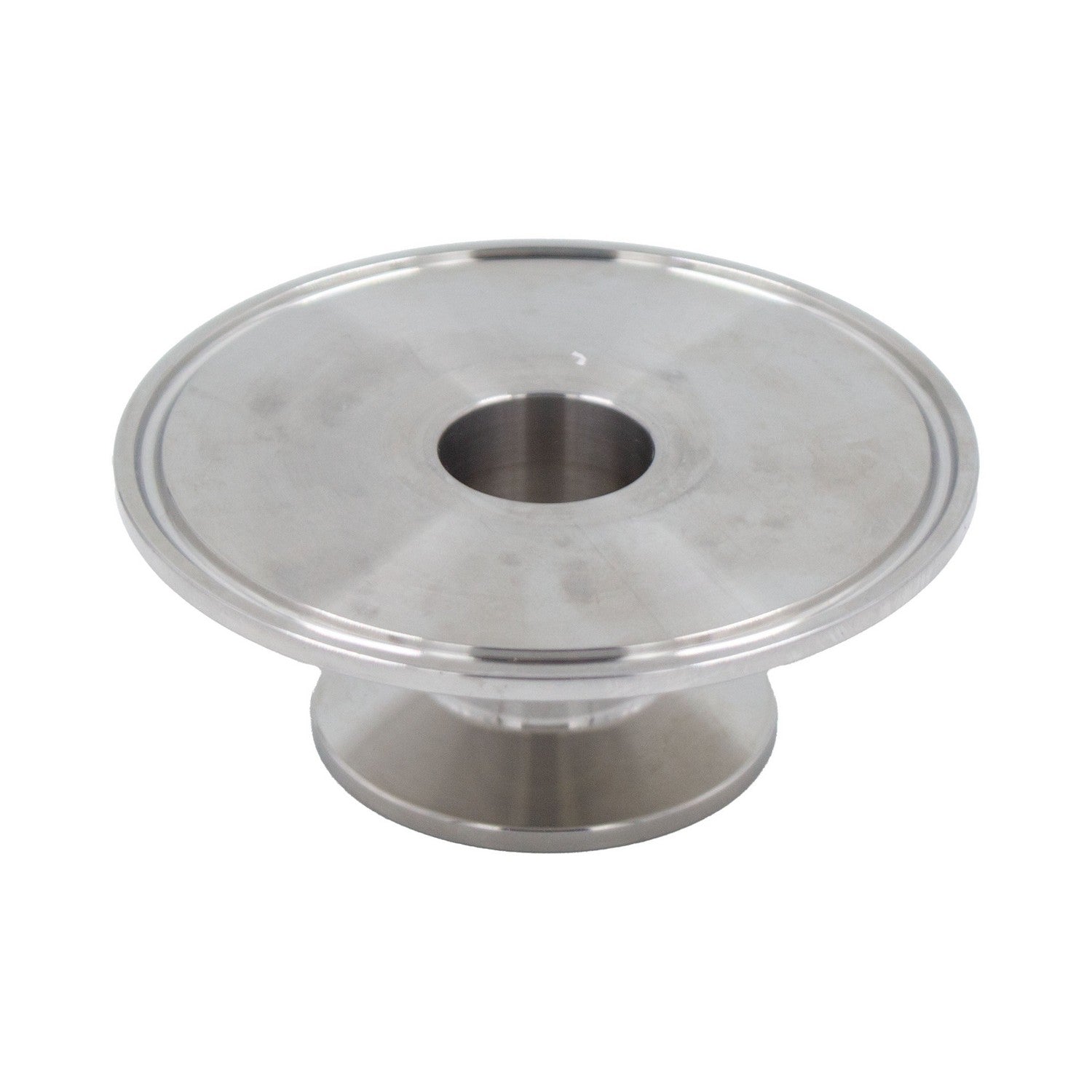 Stainless Steel Tri-Clover Cap Reducer - 3" TC X 1" TC