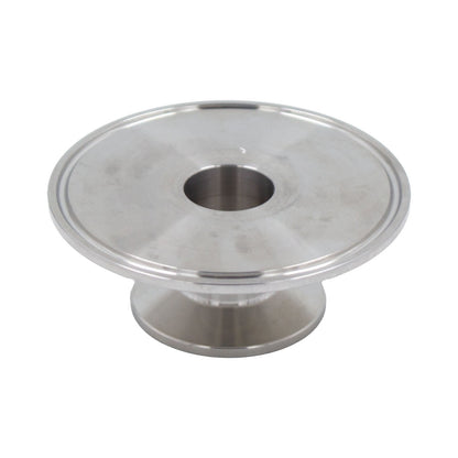 Stainless Steel Tri-Clover Cap Reducer - 3" TC X 1" TC