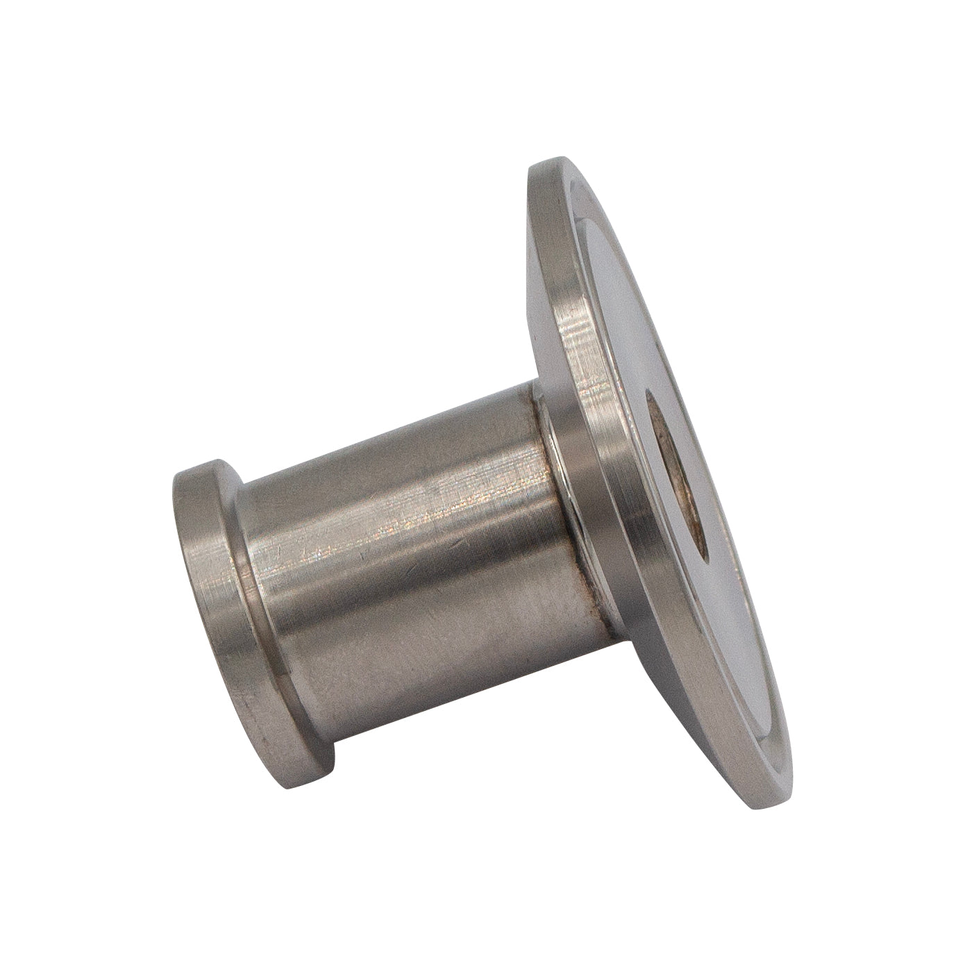 1.5" TC X 1/2" Tri Clamp Threaded Cap Reducer (1/4" NPS Threaded) - Tri Clover Sanitary Stainless Steel Fitting