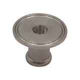 Stainless Steel Tri-Clover Threaded Cap Reducer - 1.5" TC X 1/2" TC (1/4" NPS)