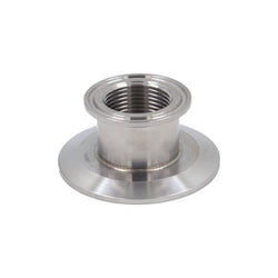 Stainless Steel Tri-Clover Concentric Threaded Cap Reducer - 2.5" TC X 1.5" TC (1" NPS)