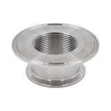 Stainless Steel Tri-Clover Threaded Cap Reducer - 3" TC X 2" TC (1 1/2" NPS)